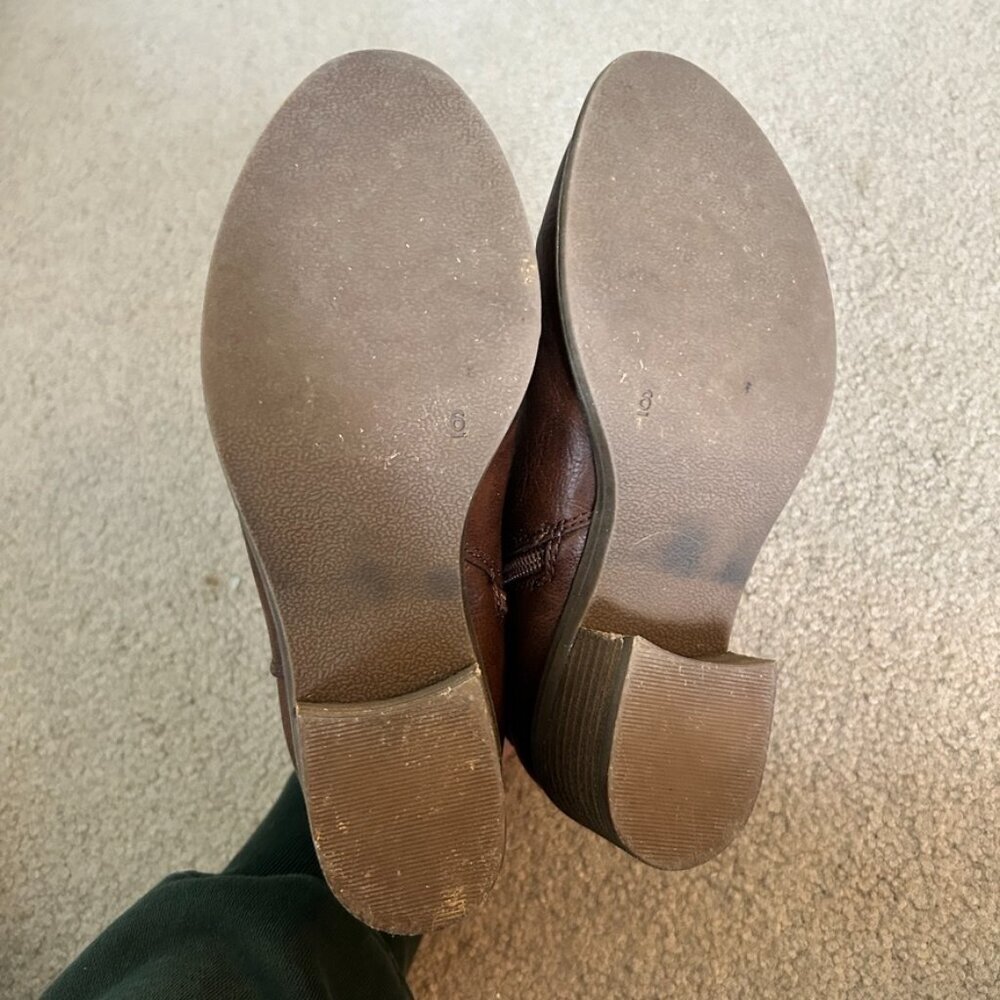 brown booties with buckle - Picture 6 of 6